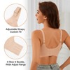 Simness Bra for Women, Seamless Deep V Wireless Smooth Bra