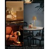 LuminexDesigns Bamboo LED Table Lamp Wireless Dimmable Lamp 3000K/4000K/6000K 5200mAh