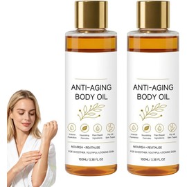 Aceite corporal antiedad Skincu, aceite de colágeno reafirmar100 ml. (2PCS) Aceite de masaje anticelulítico, sérum corporal para piel con arrugas, sérum antiarrugas natural para todo tipo de piel.