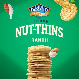 Blue Diamond Almond Nut Thins Cracker Crisps, Country Ranch, 4.25 Ounce