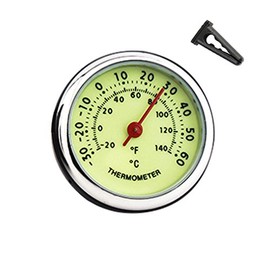 idain Car Dashboard Thermometer - Mini Vehicle Thermometer Decoration Air Vent Cilp