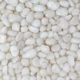 Midwest Hearth Decorative Polished White Pebbles 3/8" Gravel Size (10-lb Bag)
