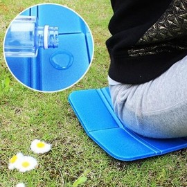 1-Person Portable Folding Hiking Camping Mat Picnic Cushion Ultralight Mat Pink 5ea