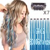Blue Tinsel Hair With Tool Heat Resistant 3000 Strands Fairy
