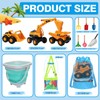 54 Pack Travel Beach Toy Sand Bucket and Shovel for