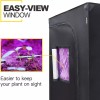 iPower 60"x60"x78" Mylar Hydroponic Roof Grow Tent with Window for