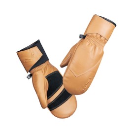 Winter Leather Work Mittens - Top Grain Cowhide - Waterproof, Durable, Warm - for Ski,Outdoor Activities, X-Large