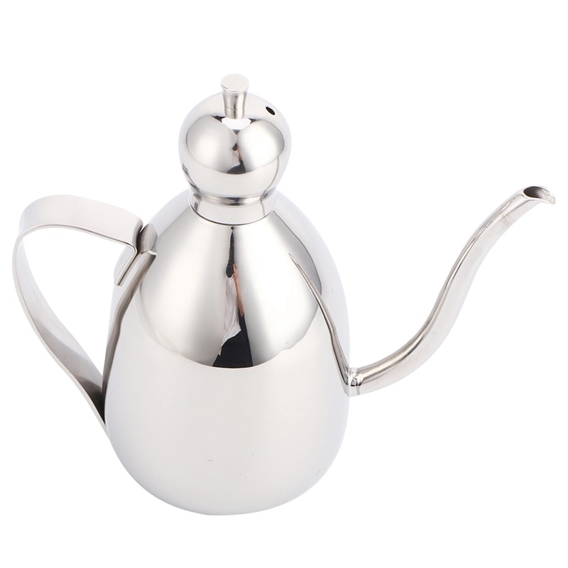 Oil Dispenser Stainless Steel Oil Bottle Leakproof Vinegar Pot Kitchen