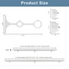 Heavy Duty Double Curtain Rods with Cylindrical Cap Finials -