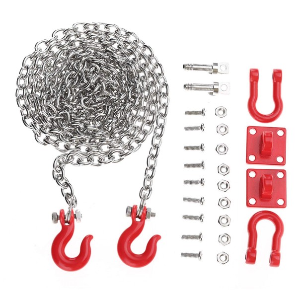 Tow Hook, Rc Trailer 1/10 Scale Metal Trailer Chain Parts