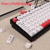 mintcaps Keycaps, 148 Keys White Red Custom Keycap, Cherry Profile