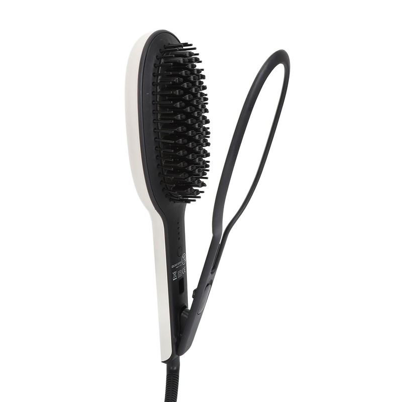 Straightening Curling Iron Brush Massage Negative Ion Automatic Heated Hair