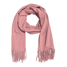 ZSUN 2203 Winter Warm Pashmina Scarf for Men and Women, Classic and Soft, 200 x 70 cm, pink, One size
