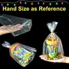 PigPotParty 8"x 11", 50Pcs Bottom Gusset Bags, Clear Cello Cellophane
