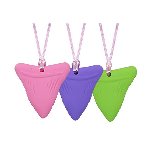 Chew Necklaces for Sensory Kids Girls, Silicone Oral Motor Aids