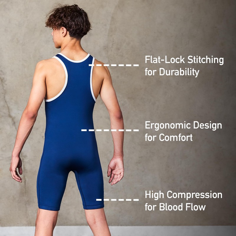Elite Sports Men's Wrestling Singlets, Standard Singlet for Men Wrestling