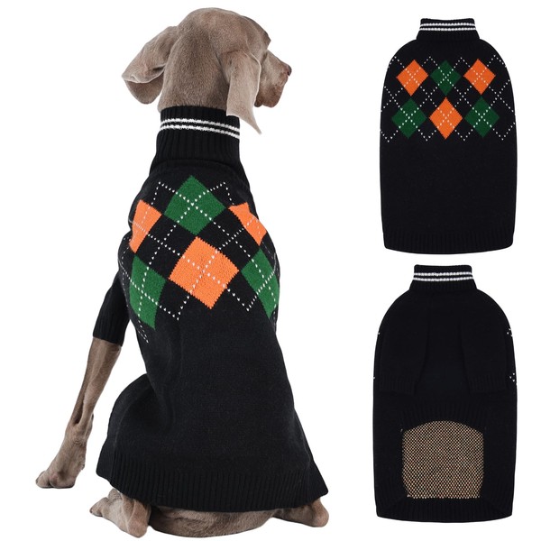 OUOBOB XXL Boy Dog Sweater, Dog Sweaters for Large Dogs
