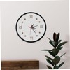 iplusmile DIY Frameless Wooden Wall Clock with Roman Numerals Large