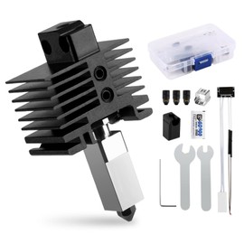 Upgrade X1/X1C Hotend Kit Print Head for Bambu Lab X1 Carbon 3D Printer,High-Temperature Extruder Hot End Kit with Hardened Steel Nozzle 0.2,0.4,0.6,0.8mm,Ceramic Heater,Thermistor and DIY Tools