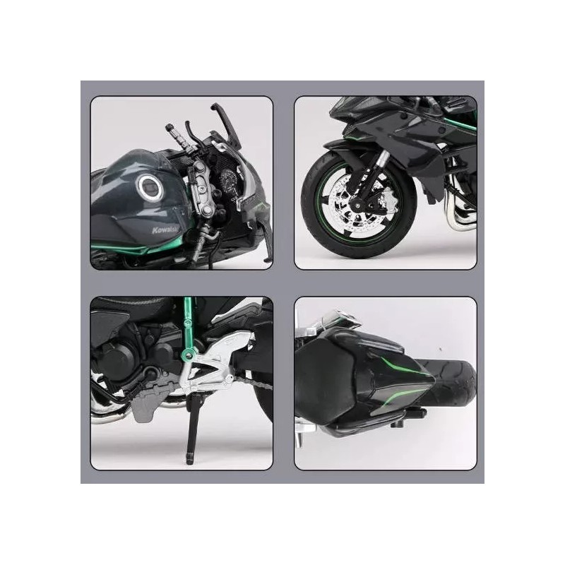 Maisto Kawaski H2r Miniatura Moto Metal De Luz Y Sonido
