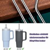 FLEXNOVA 8 cannucce in acciaio inox, 30 cm, riutilizzabili, spazzole