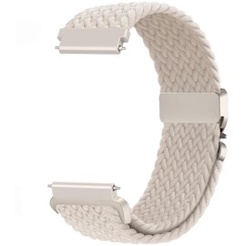 Issinlky 18 mm, 20 mm, 22 mm, nylon braided bracelet, quick release replacement elastic bracelet for women and men, 20 mm