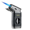 Torch Cigar Lighter Built-in V Cigar Cutter Refillable Butane Torch