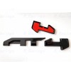 Auto 4PCS Grill Door Rear Gloss Black AT4 OVERLAY Emblems