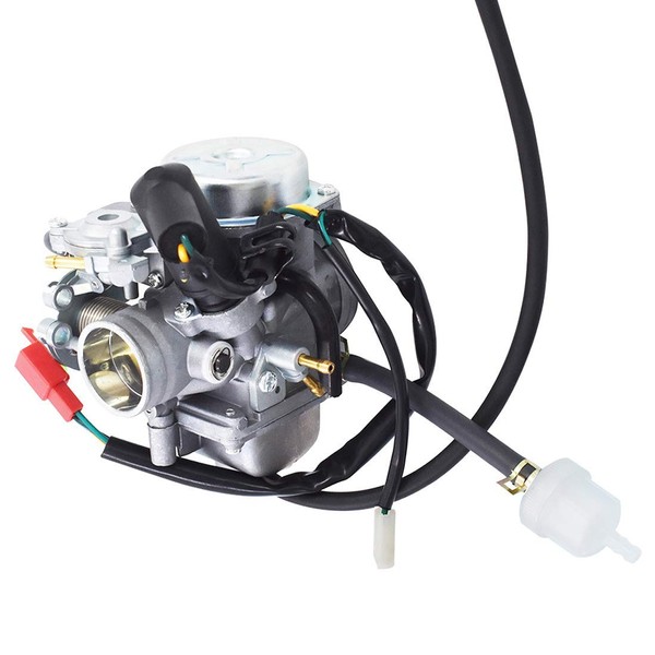 30MM Carburetor C02266 Replacement for Hammerhead 250 GT/GTS/SS Go Karts Joyner Sand 250cc Dune Buggy Honda Helix CN250 CF250 GY6 and Many 4-Stroke Chinese ATVs Dirt Bikes Go Karts