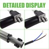 INTBUYING Electric Linear Actuator Motor 8inch(200mm) Stroke 12V DC,1320LBS(6000N) with