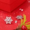 MILACOLATO Christmas Snowflake Earrings For Women Girls 925 Sterling Silver