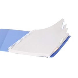 Clairefontaine Proactiv'Book 328775C Notebook DIN A5+ 16 x 21 cm, 90 Sheets, Squared with Margin and Header, Removable, Polypropylene Cover, Elastic Closure, Assorted Colours, Pack of 1