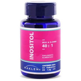 Inositol Puro Maklen Myo Chiro Tabletas 200 Suplemento Alimenticio Mujeres Bienestar Femenino Equilibrio Natural