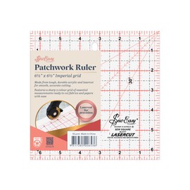 SEW EASY PATCHWORK RULER:6-1/2"x 6-1/2" SQUARE / NL4177