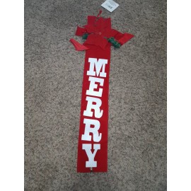 Christmas House “MERRY” Christmas Felt Sign -Christmas House Decor