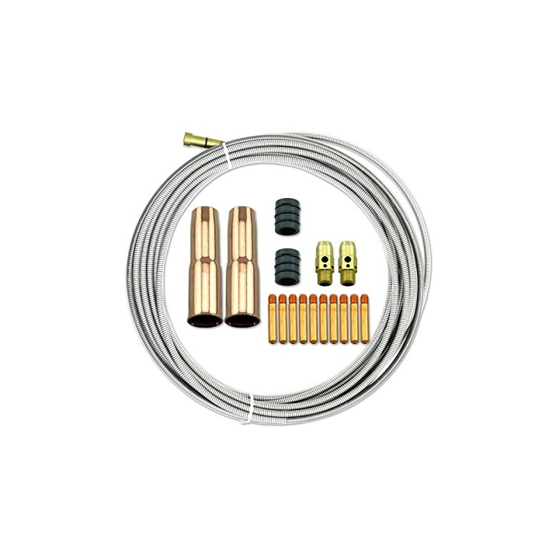 WeldingCity MIG Welding Gun Kit .035" (Contact Tip-24A Nozzle-54A Diffuser-Adapter-Wire