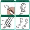 Tyqour 2 Pcs Double Ended Snaps Silver Bolt Snap Hooks
