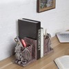 MyGift Resin Decorative Bookends and Pencil Holders with Dragon Guarding