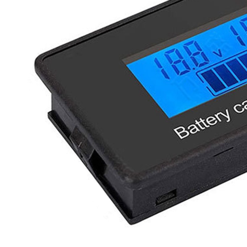 LCD Multifunction Monitor Display Digital Battery Capacity Voltage Meter Blue