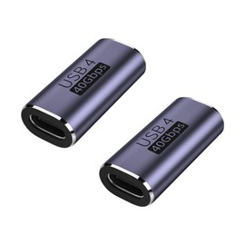 SZSL USB Converter Adapter, Type C Conversion Adapter, 2-piece Set, High Speed Data Transfer & 100W/5A Rapid Charge & 8K @ 60Hz Video Output, Type USB-C Type C Extension Connector, USB 4 Female