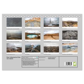 Das Vulkanische Erbe von Island (Tischkalender 2026 DIN A5 quer), CALVENDO Monatskalender: Willkommen auf der Insel wo es kracht, zischt und brodelt. (CALVENDO Orte)