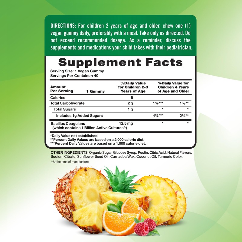 Nature's Truth Kids Probiotic Gummies | 40 Count | Mixed