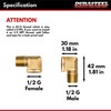 DuraSteel Wall Mount Faucet 90-Degree Elbow - Commercial Kitchen No