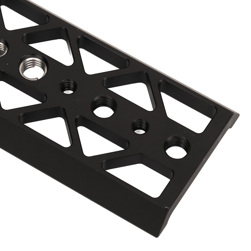 Dovetail Plate for Arca 8in 1/4 3/8 Threaded Holes Aluminum