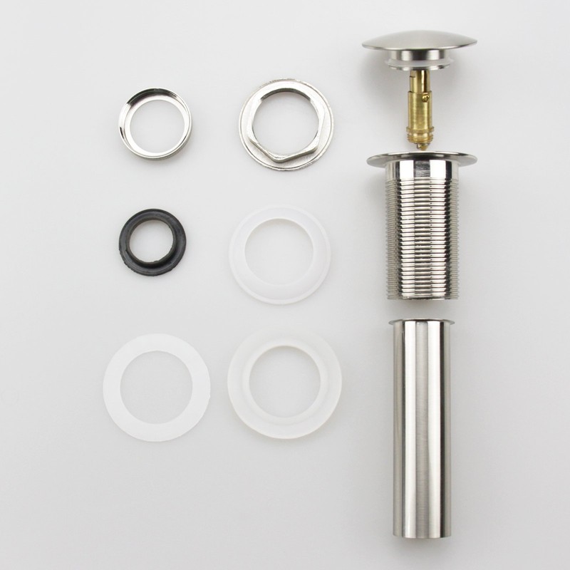 Bathroom Sink Pop Up Drain Assembly Without Overflow Fits 1.57
