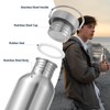 Volhoply 26oz Stainless Steel Single Walled Water Bottle with Handle