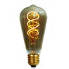Girard Sudron 716675-LED 64mm Teardrop ST64 LED Twisted Filament Lightbulb