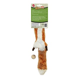 SPOT by Ethical Products Skinneeez - The Original Stuffless Stuffingless Dog Toys - Squeak Toys Tug Toy Small Dogs and Large Dogs Puppy Chew Toy Alternative Interactive Dog Toy - Fox - Small