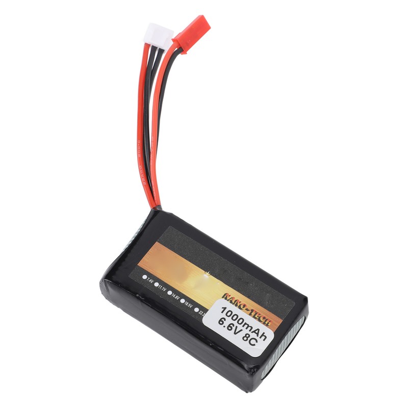 RC Receiver Lithium Battery 1000mAh 8C 6.6V RC Aircraft Remote