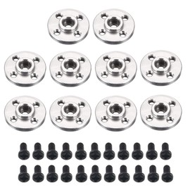 10Pcs Servo Horn Metal Aluminum 25T Silvery Servo Disc for Robot Mechanical Claw Rc Car Helicopter Mg945 Mg995 Mg996